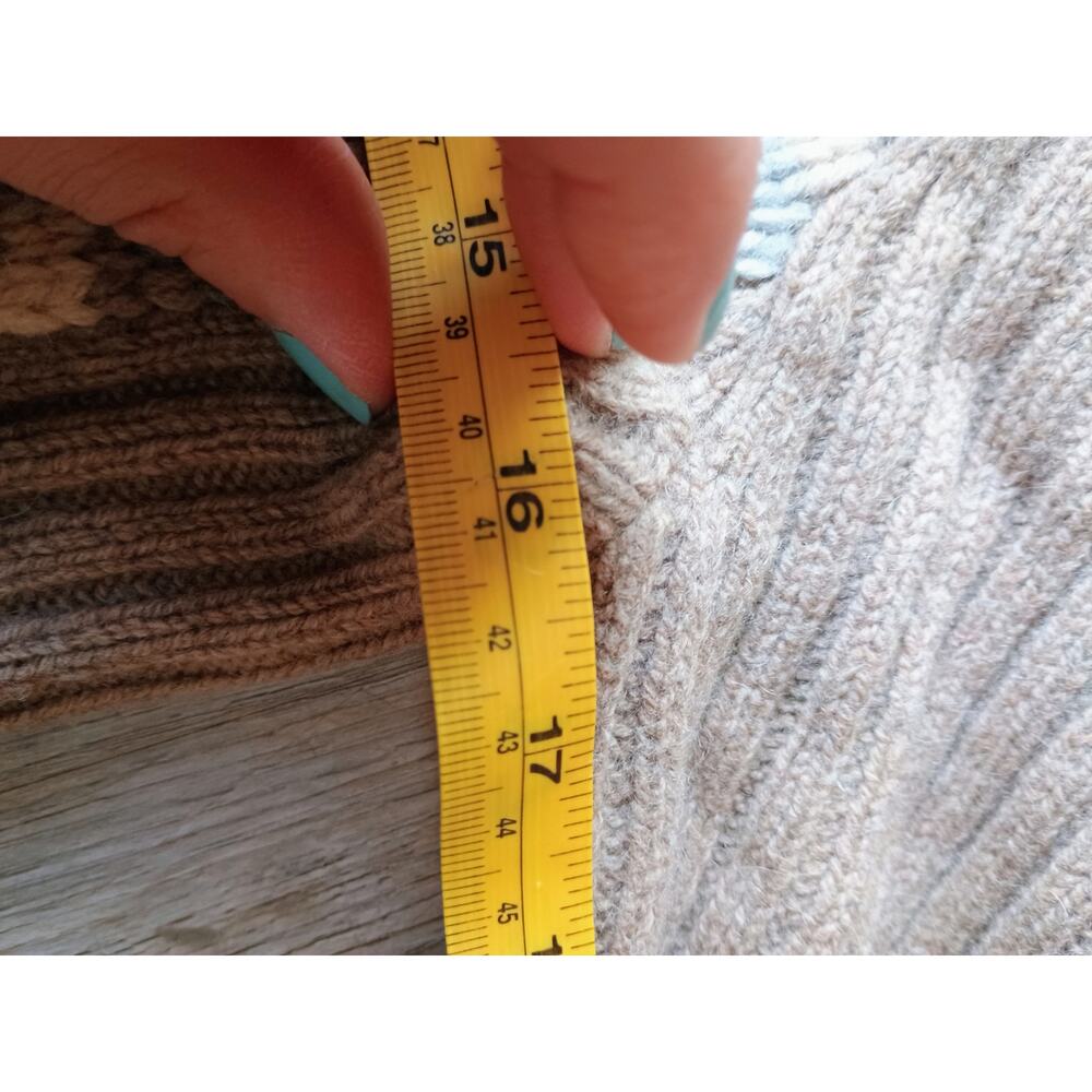 Lauren Ralph Lauren Fair Isle Nordic luxury lambswool angora cashmere full zip M - Picture 15 of 16